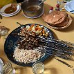 013 - IMG_4467 12/29/18 2:05pm - our late lunch at a traditional Moroccan hotel restaurant at the deep of Todra gorges in an awesome landscape...