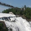 IMG_7288 Montmorency Falls Quebec City The falls, at 84 meters (275 ft) high, (and 150 feet wide) are the highest in the province of Quebec and 30 m (98 ft) higher than Niagara Falls.