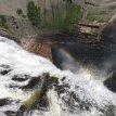 IMG_7299 Montmorency Falls Quebec City The basin at the foot of the falls is 17 m (56 ft) deep. The falls were given this name in 1613 by Samuel de Champlain. He named them in honour of Henri II, duc...