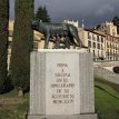 IMG_6433 A monument with Romulus and Romus (Rome's myth twin founders) erected in 1974 depicting 2000 years of Aqueduct (built by Roman for Segovia)