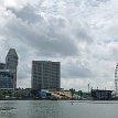 P019 - IMG_2515 Marina Center, a zone of reclaimed land together with the Marina South area enclosing the sheltered Marina Bay, situated within the Downtown Core; Suntec City,...