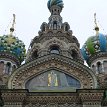 P005 ... “shirinka”, glazed tiles on the tent-roofed towers and apse roofing, small open-work arches, miniature columns and kokoshniki (corbel arches) of white...