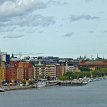 P000 Stockholm city center in sight after the long scenic drive from Gothenburg - Day 5 of our Scandinavia tour...