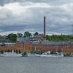 P027 Södermälarstrand quayside docks and wharfs, and Münchenbryggeriet, the 1893 Renaissance red-brick facade building of the former Munich brewery, now an...