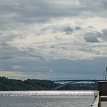 P030q1 Västerbron (the Western Bridge) over Riddarfjärden bay connecting the islands of Kungsholmen and Långholmen...