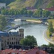 P021 - IMG_0590 ... Mindaugas Bridge crossing Neris River and connecting Žirmūnai neighborhood with the Old Town, 331 ft in length and 65 ft in width - the bridge, named after...