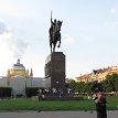 P003-006 Statue of Tomislav on horseback, monument installed in 1947 at Trg kralja Tomislava, across the street opposite to Zagreb Main Railway Station