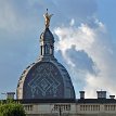 P014-012 ... close-up of the building dome, Zagreb City Library (Ante Starčević, born on 23 May 1823 died at age 72 in February 1896; Founder of the Croatian Party of...