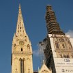 P018 The twin spires of Zagreb Cathedral can be seen from many parts of the city