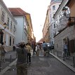 P034 A busy cobblestone street in the upper town of Zagreb